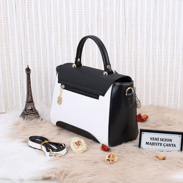 Cressberry Siyah Beyaz Kadın Çanta