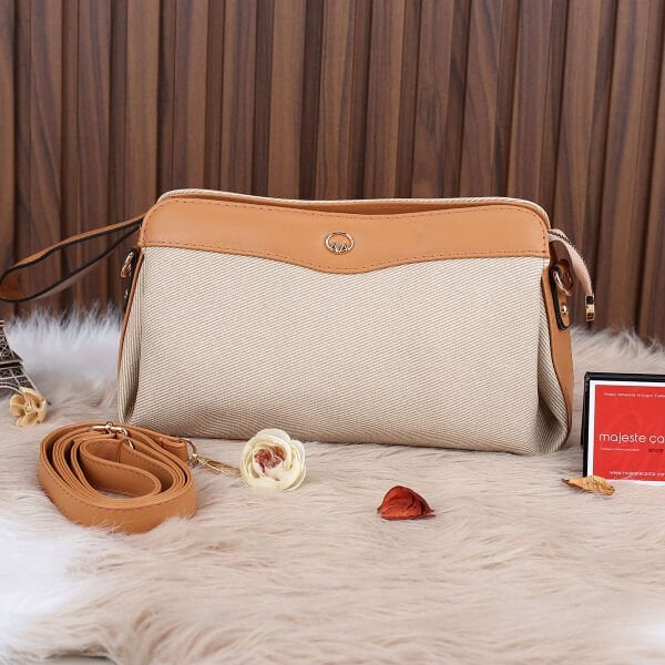 Motto 3 Gözlü Camel Hem Portföy Hem Yandan Asmalı Çanta