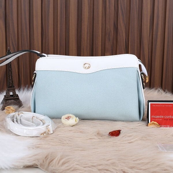 Motto 3 Gözlü Yeşil Hem Portföy Hem Yandan Asmalı Çanta