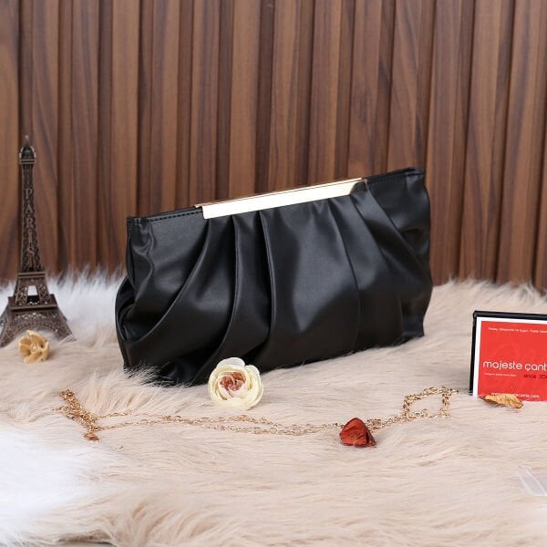 Siyah Hem Portföy Hem Yandan Asmalı Çanta