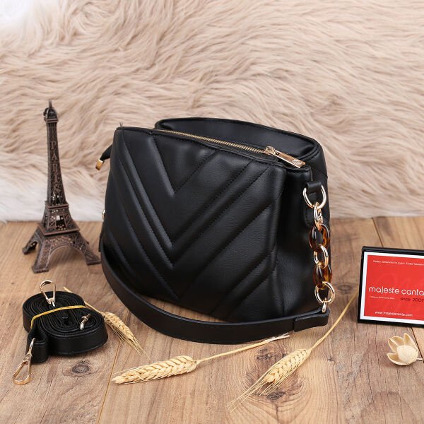 Motto Üç Gözlü Siyah Çanta