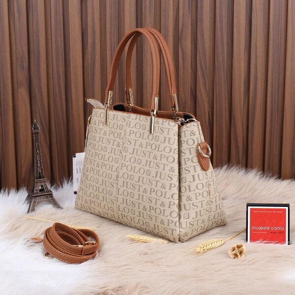 Just Polo Üç Gözlü Vizon Kadın Kol Çantası