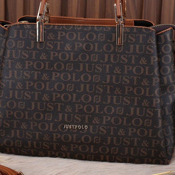 Just Polo Üç Gözlü Kahverengi&Taba Kadın Kol Çantası