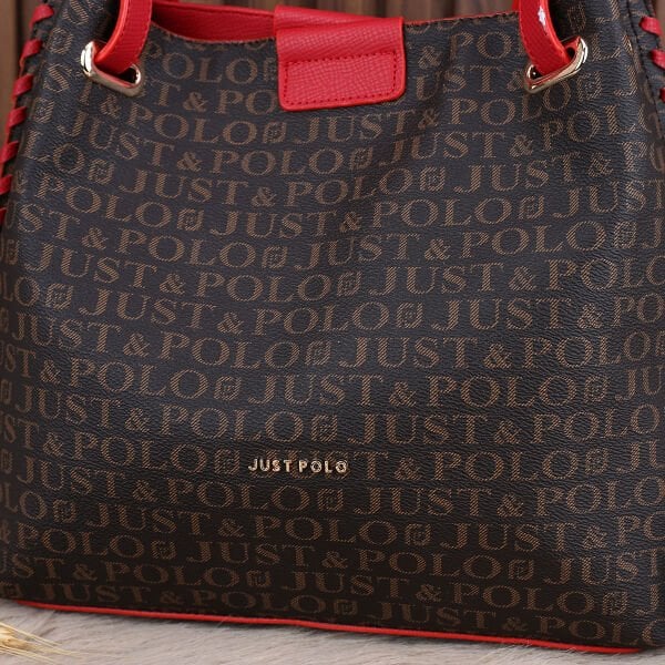 Just Polo Kahverengi Kırmızı Kadın Çanta