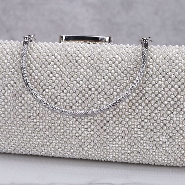 İncili Clutch Abiye Çanta