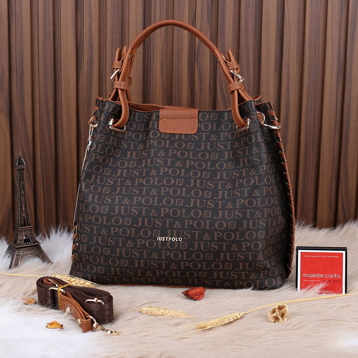 Just Polo Kahverengi Taba Kadın Çanta