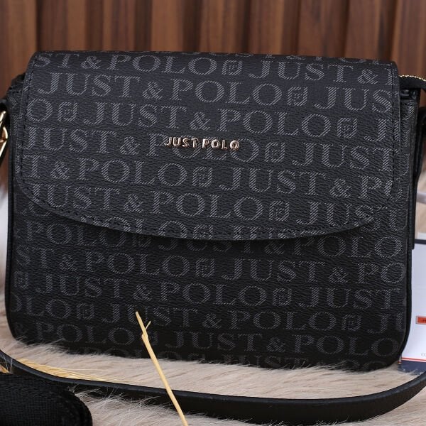 Just Polo Siyah Yandan Asmalı Çanta