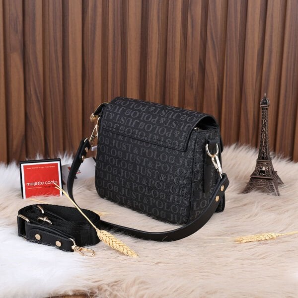 Just Polo Siyah Yandan Asmalı Çanta