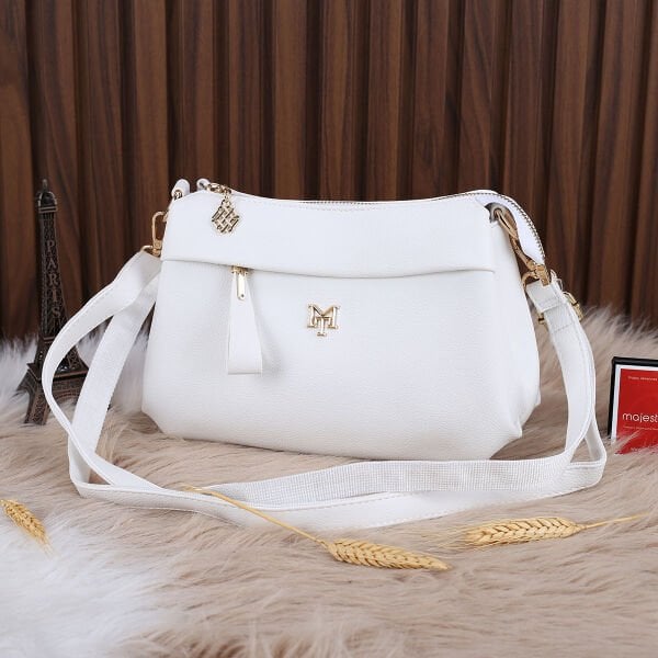 Motto Yeni Sezon Beyaz Yandan Asmalı Çanta