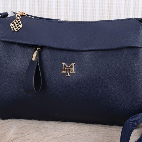 Motto Yeni Sezon Lacivert Yandan Asmalı Çanta