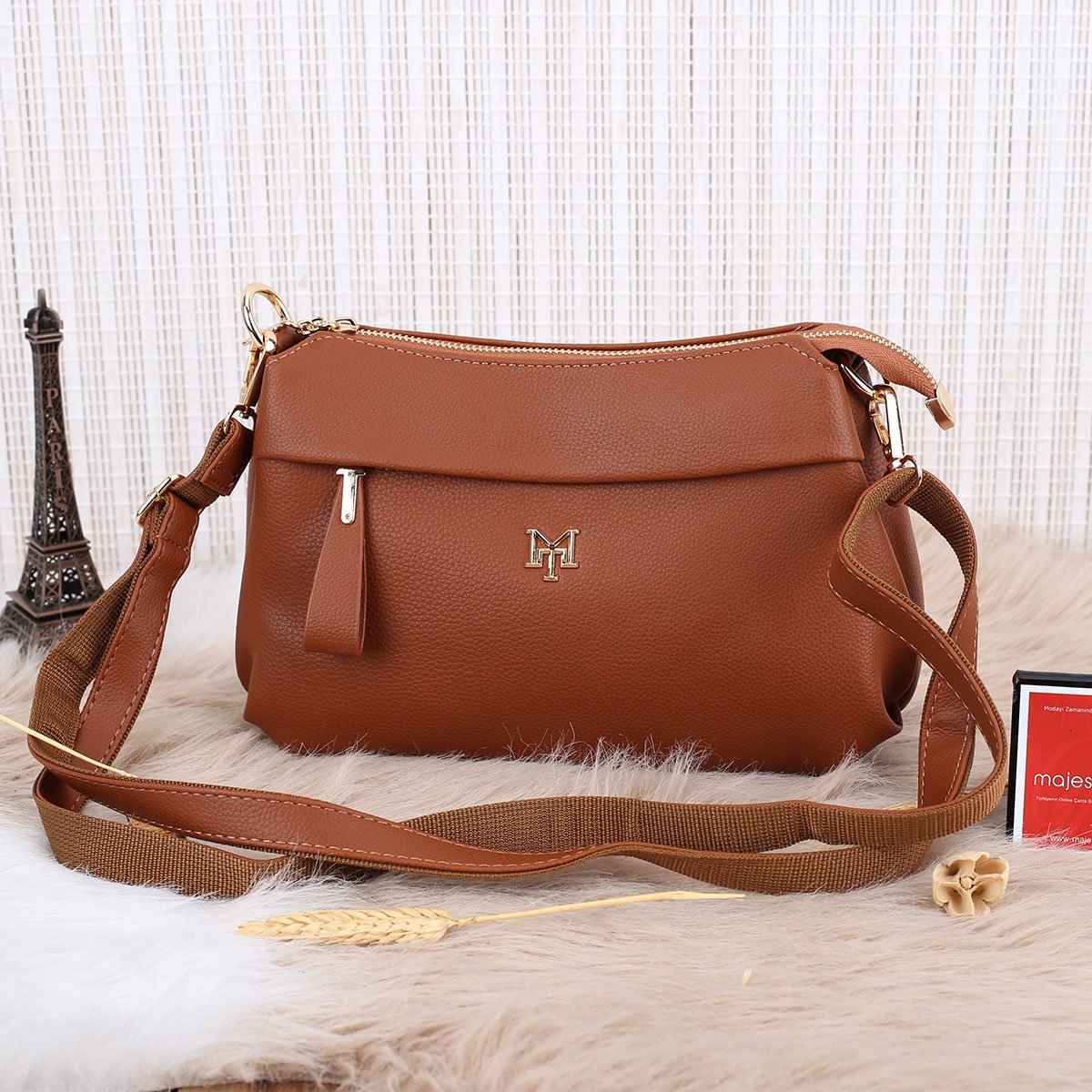 Motto Yeni Sezon Taba Yandan Asmalı Çanta