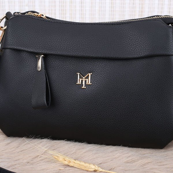 Motto Yeni Sezon Siyah Yandan Asmalı Çanta