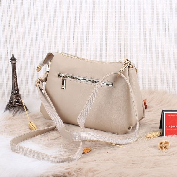 Motto Yeni Sezon Bej Yandan Asmalı Çanta