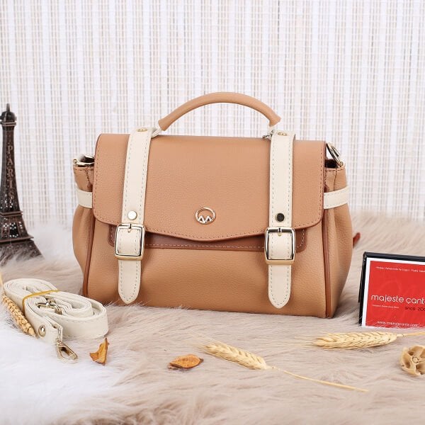 Motto Camel Yandan Asmalı Çanta