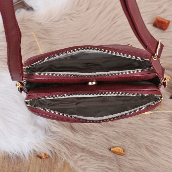 Motto Bordo Yandan Asmalı Çanta