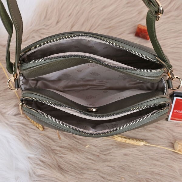 Motto Yeşil Yandan Asmalı Çanta