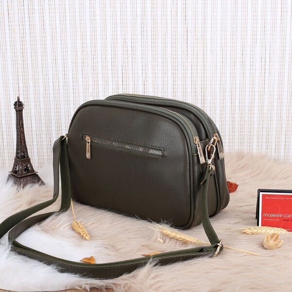 Motto Yeşil Yandan Asmalı Çanta