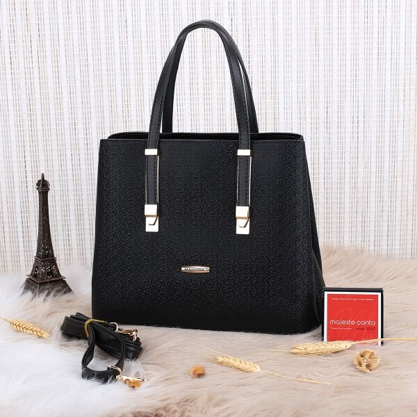 Sanmorris Üç Gözlü Siyah Kadın Çanta