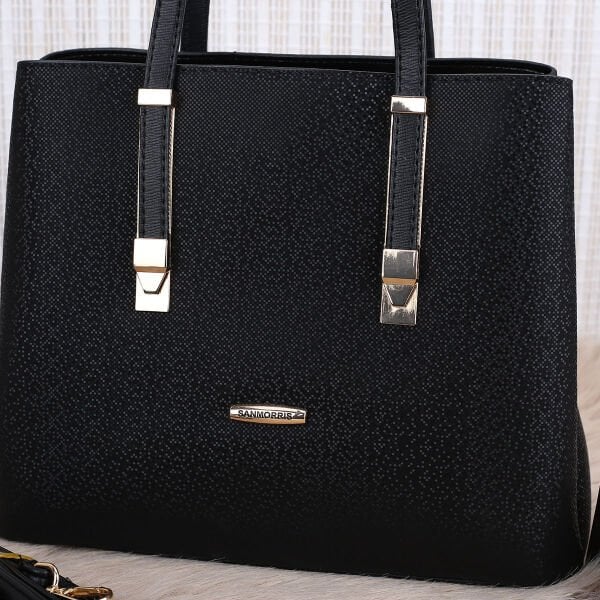 Sanmorris Üç Gözlü Siyah Kadın Çanta