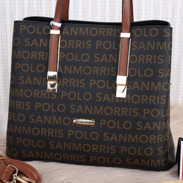 Sanmorris Üç Gözlü Kahverengi Kadın Çanta