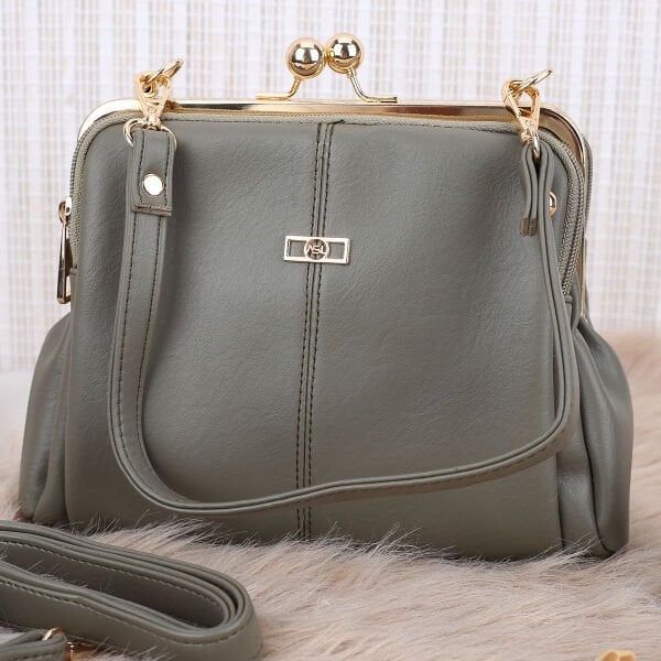 Yeşil Burslu Üç Gözlü Kadın Çanta