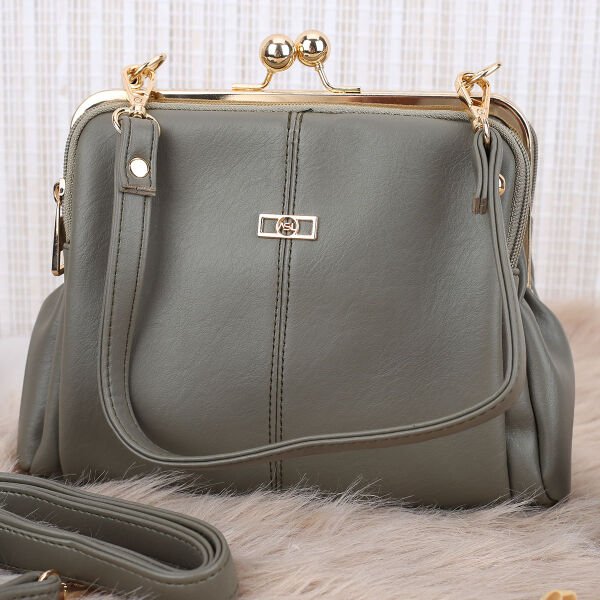 Yeşil Burslu Üç Gözlü Kadın Çanta