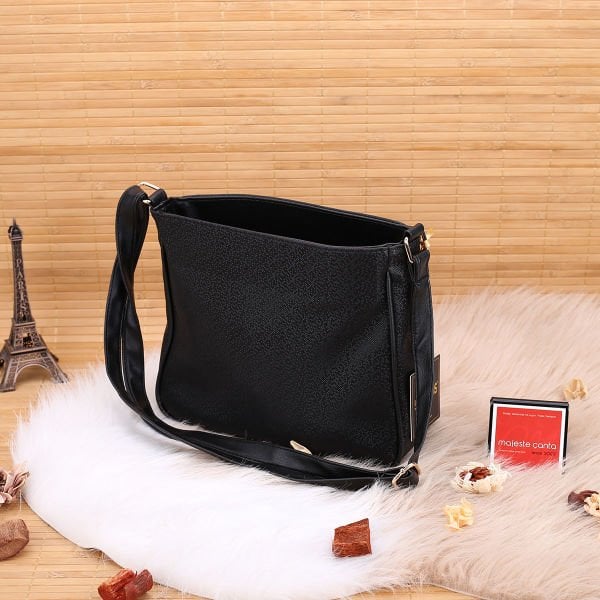 Sanmorris Siyah Mozaik Çapraz Çanta