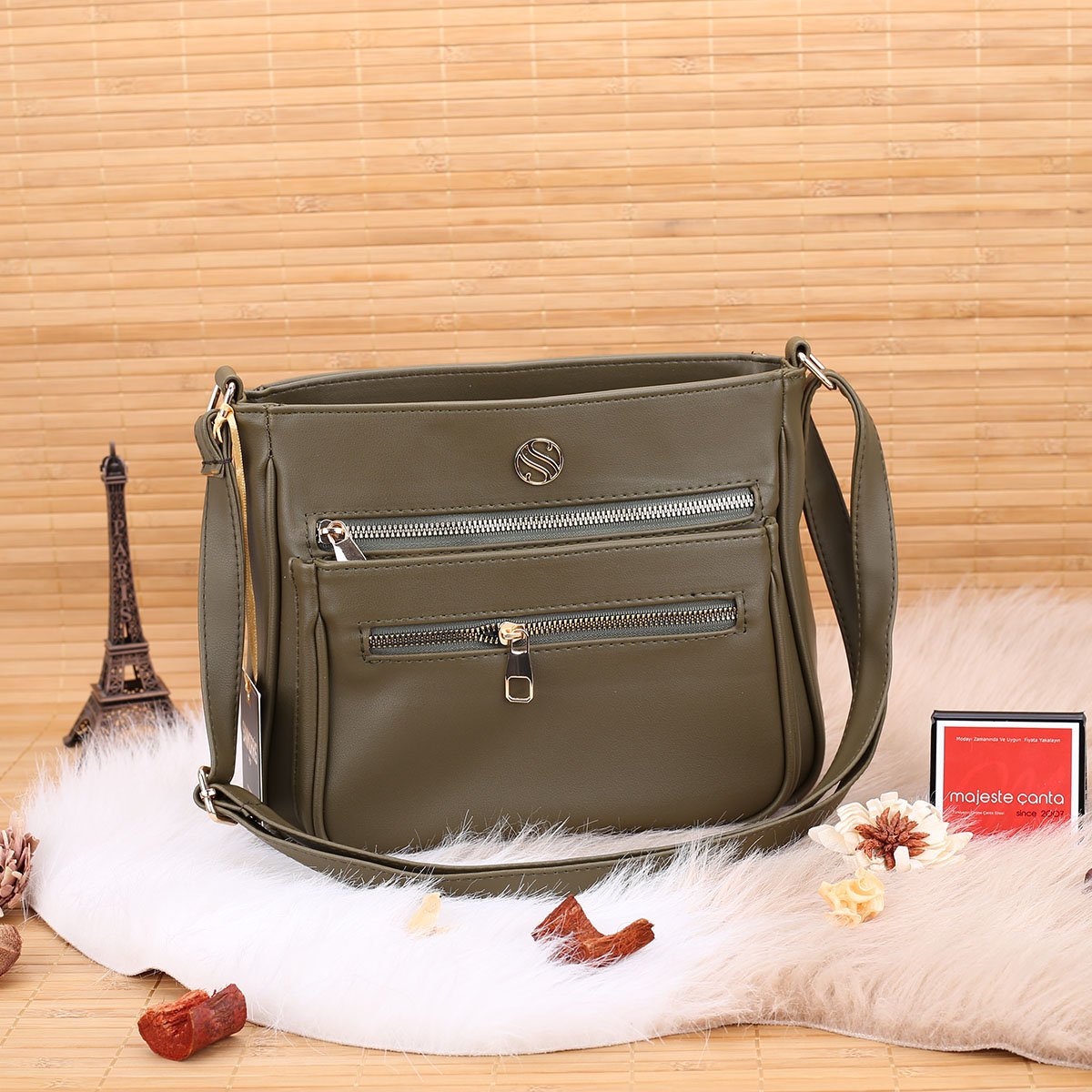 Sanmorris Yeşil Çapraz Çanta