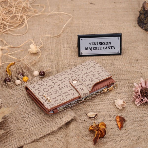 Just Polo Vizon & Taba Kadın Cüzdan