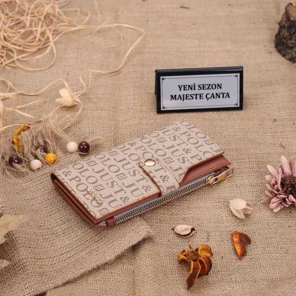 Just Polo Vizon & Taba Kadın Cüzdan