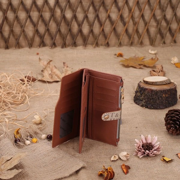 Just Polo Vizon & Taba Kadın Cüzdan