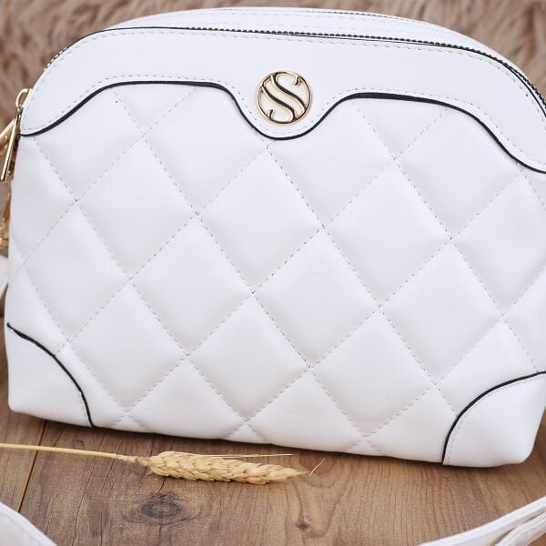 Sanmorris Üç Gözlü Beyaz Yandan Asmalı Çanta