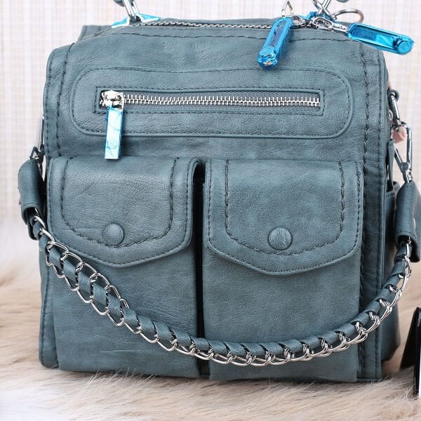 Matthew Cox Hem Sırt Hem Yandan Asmalı Petrol Rengi Çanta