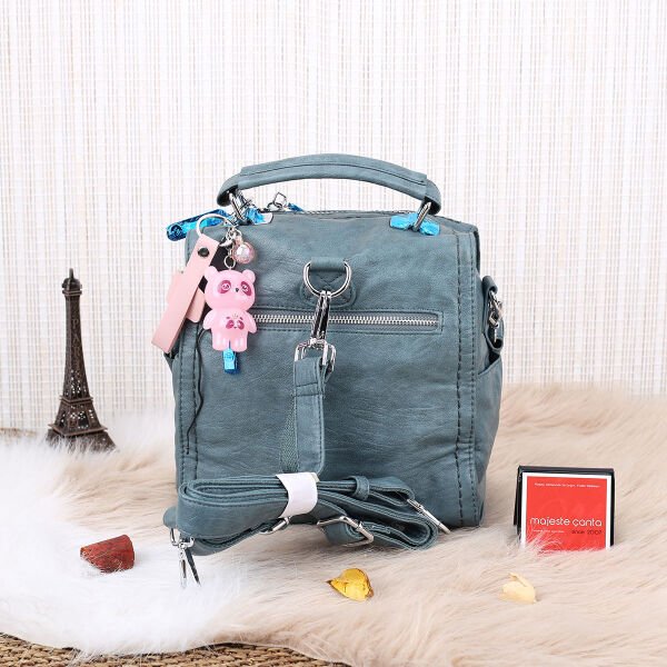 Matthew Cox Hem Sırt Hem Yandan Asmalı Petrol Rengi Çanta