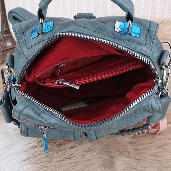 Matthew Cox Hem Sırt Hem Yandan Asmalı Petrol Rengi Çanta