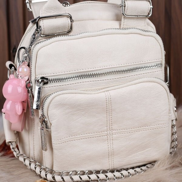 Matthew Cox Krem Hem Sırt Hem Yandan Asmalı Kadın Çanta