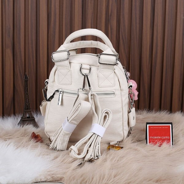 Matthew Cox Krem Hem Sırt Hem Yandan Asmalı Kadın Çanta