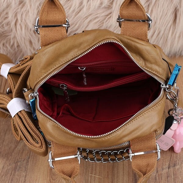 Matthew Cox Camel Hem Sırt Hem Yandan Asmalı Kadın Çanta