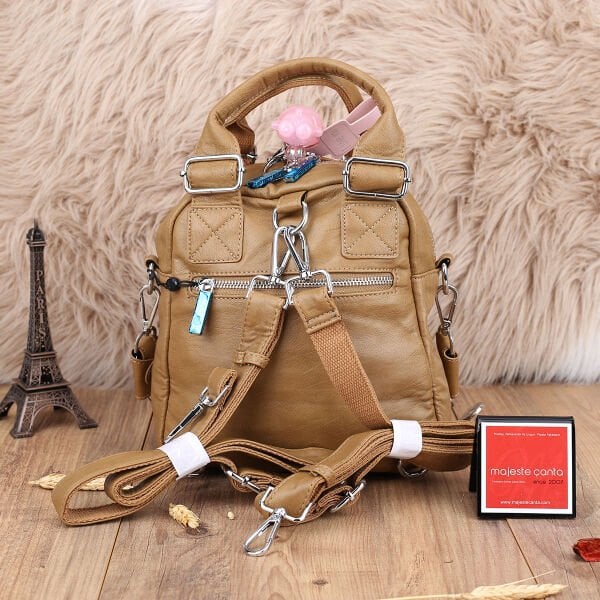 Matthew Cox Camel Hem Sırt Hem Yandan Asmalı Kadın Çanta