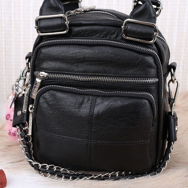 Matthew Cox Siyah Hem Sırt Hem Yandan Asmalı Kadın Çanta