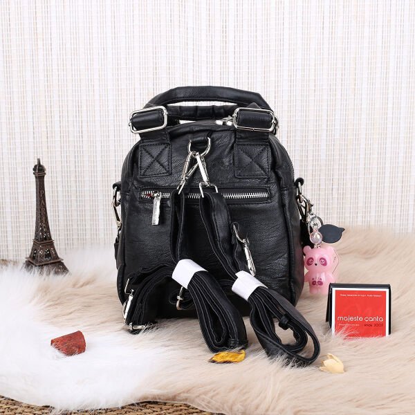 Matthew Cox Siyah Hem Sırt Hem Yandan Asmalı Kadın Çanta