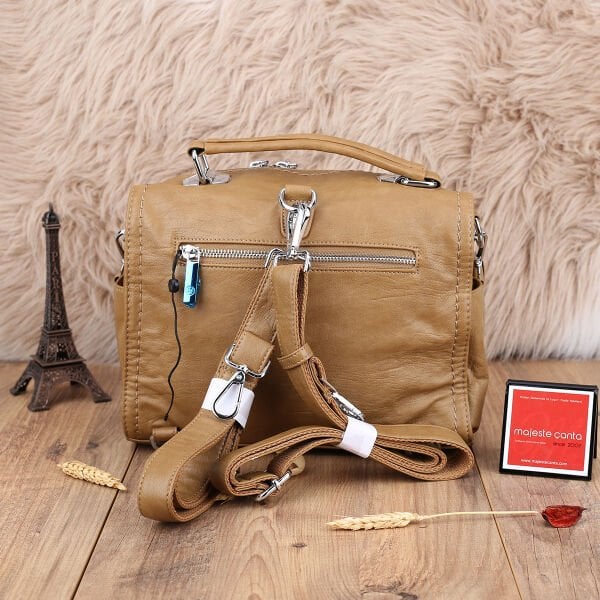 Matthew Cox Hem Sırt Hem Yandan Asmalı Camel Kadın Çanta