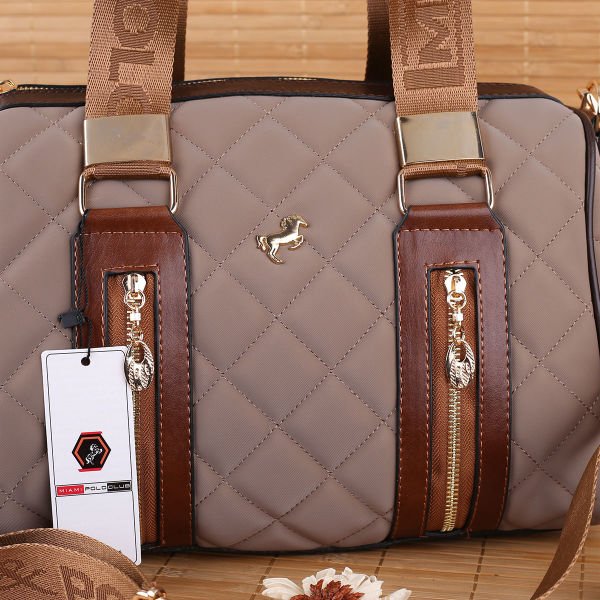 Miami Polo Silindir Model Vizon Taba Çanta