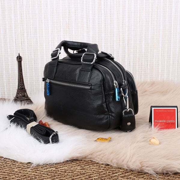 Matthew Cox Çift Gözlü Siyah Kadın Çanta