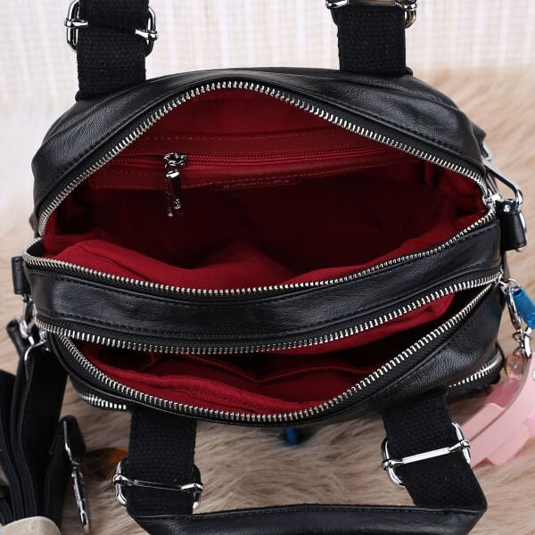 Matthew Cox Çift Gözlü Siyah Kadın Çanta