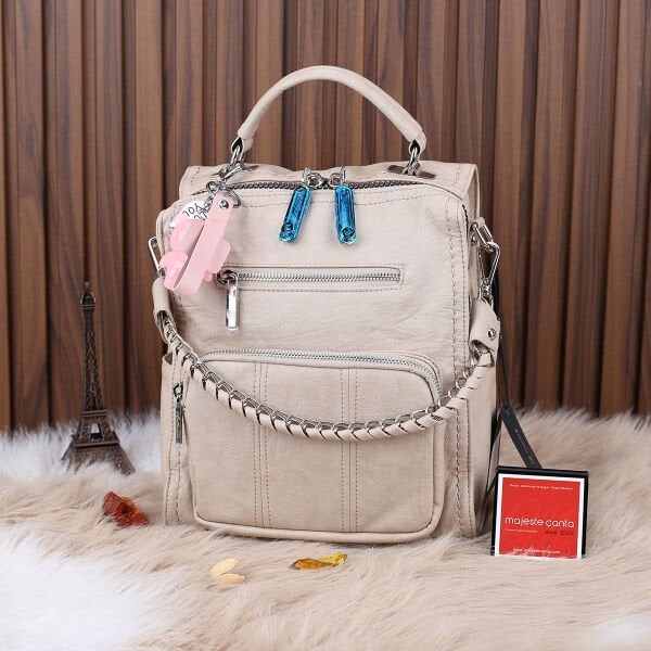 Matthew Cox Bej Hem Sırt Hem Yandan Asmalı Çanta