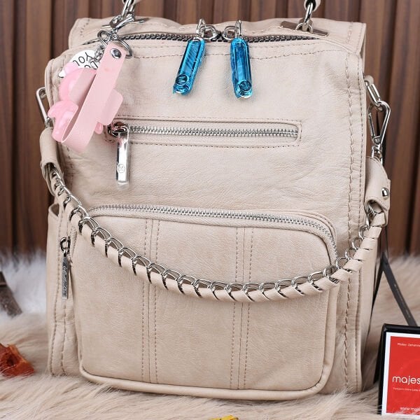 Matthew Cox Bej Hem Sırt Hem Yandan Asmalı Çanta