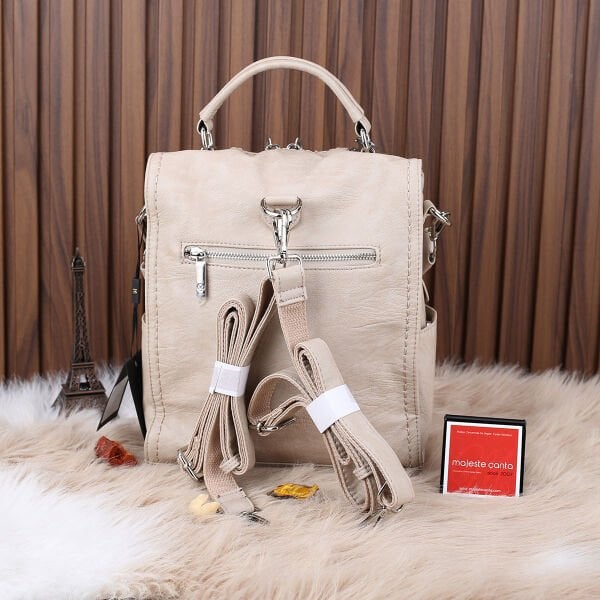 Matthew Cox Bej Hem Sırt Hem Yandan Asmalı Çanta