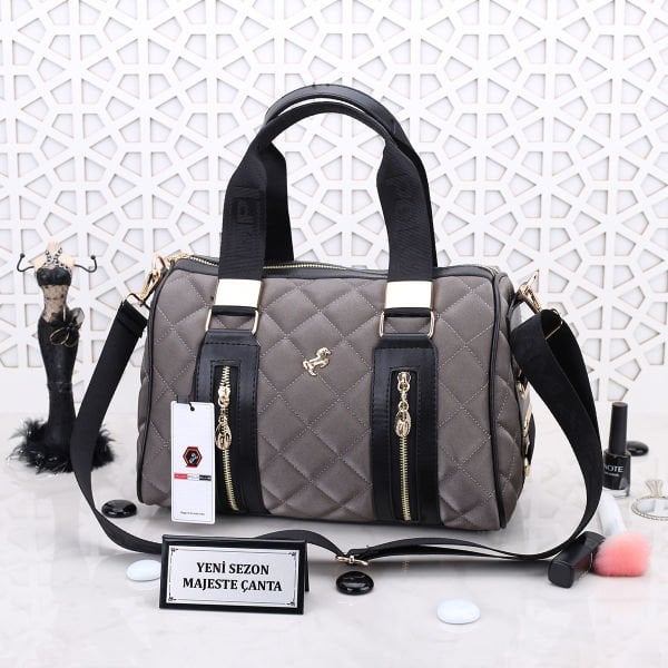 Miami Polo Silindir Model Gri Çanta