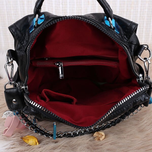 Matthew Cox Siyah Hem Sırt Hem Yandan Asmalı Çanta